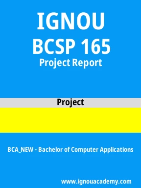 BCSP 165 Solved Assignment