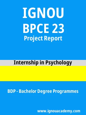 BPCE 23 Solved Assignment