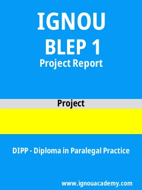 BLEP 1 Solved Assignment