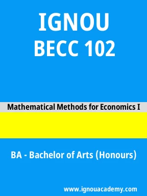 BECC 102 Solved Assignment