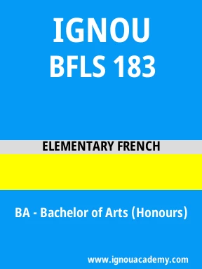 BFLS 183 Solved Assignment