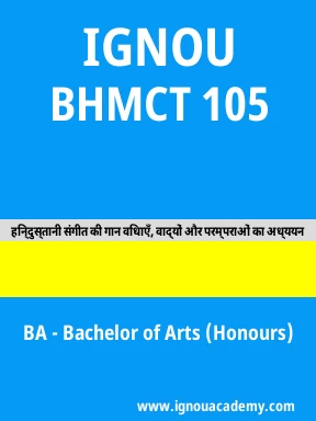 BHMCT 105 Solved Assignment