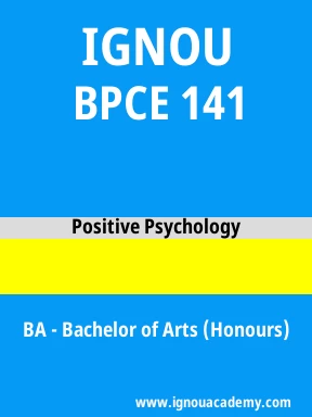 BPCE 141 Solved Assignment