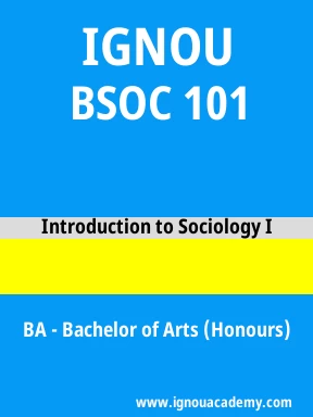 BSOC 101 Solved Assignment