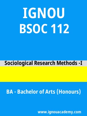 BSOC 112 Solved Assignment