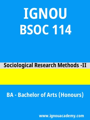 BSOC 114 Solved Assignment