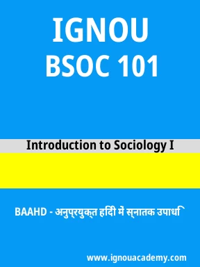 BSOC 101 Solved Assignment
