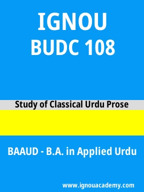 BUDC 108 Solved Assignment