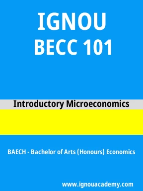 BECC 101 Solved Assignment