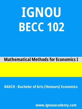 BECC 102 Solved Assignment