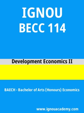 BECC 114 Solved Assignment