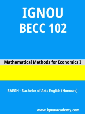 BECC 102 Solved Assignment