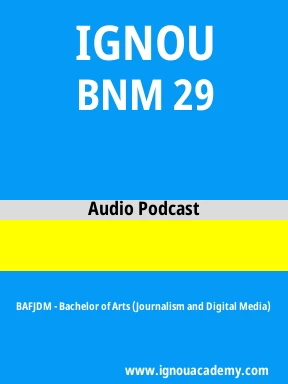 BNM 29 Solved Assignment