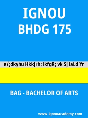 BHDG 175 Solved Assignment