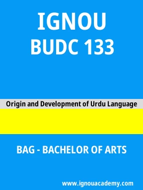 BUDC 133  Solved Assignment