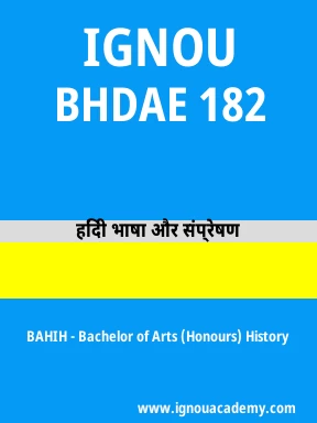 BHDAE 182 Solved Assignment
