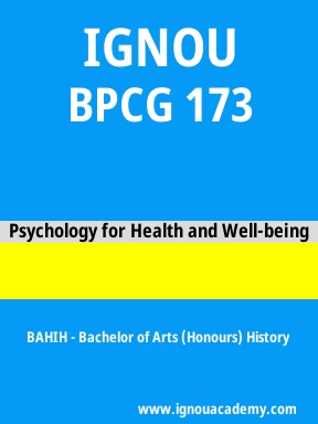 BPCG 173 Solved Assignment
