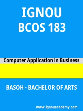 BCOS 183 Solved Assignment