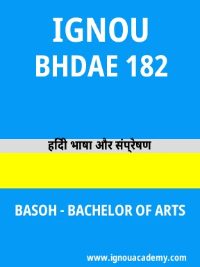 BHDAE 182 Solved Assignment