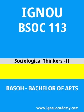 BSOC 113 Solved Assignment