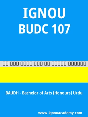 BUDC 107 Solved Assignment