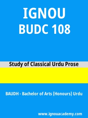 BUDC 108 Solved Assignment