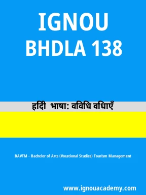 BHDLA 138 Solved Assignment