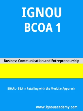 BCOA 1 Solved Assignment