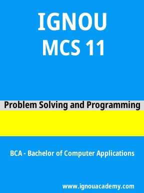 MCS 11 Solved Assignment