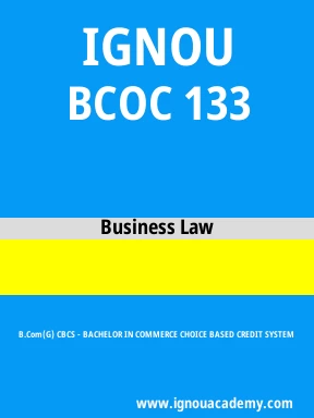 BCOC 133 Solved Assignment