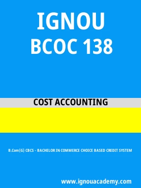 BCOC 138 Solved Assignment
