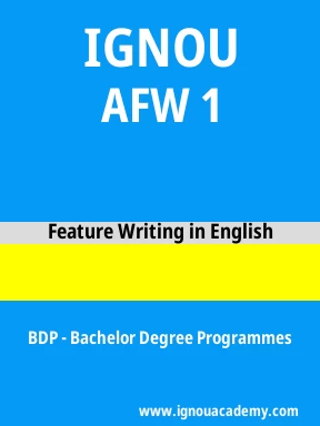 AFW 1 Solved Assignment