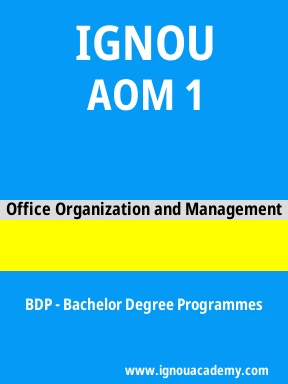 AOM 1 Solved Assignment