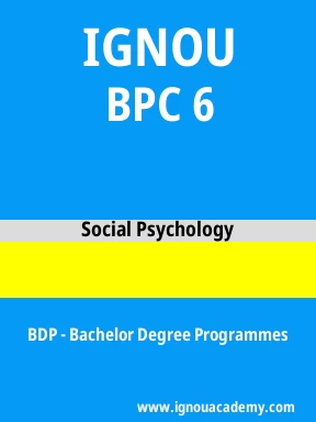 BPC 6 Solved Assignment
