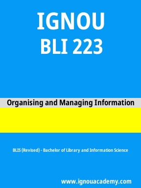 BLI 223 Solved Assignment