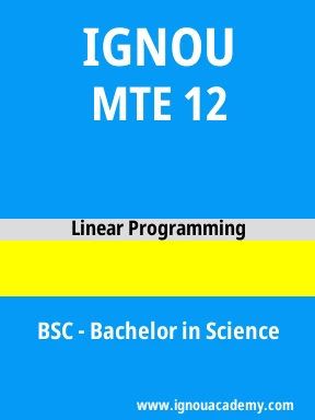MTE 12 Solved Assignment