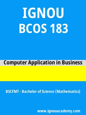 BCOS 183 Solved Assignment