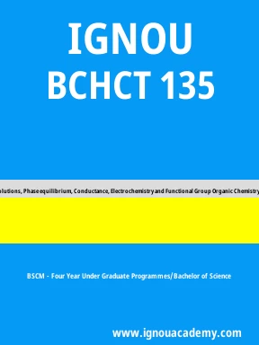 BCHCT 135 Solved Assignment