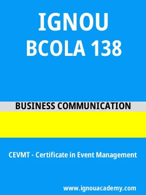 BCOLA 138 Solved Assignment