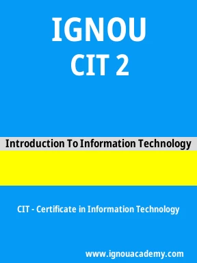 CIT 2 Solved Assignment