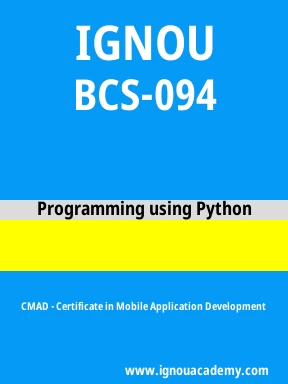 BCS-094 Solved Assignment