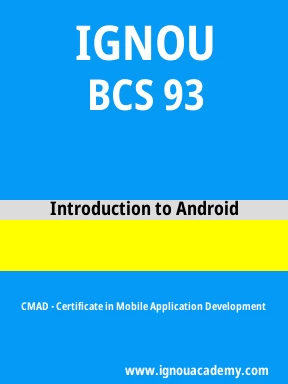 BCS 93 Solved Assignment