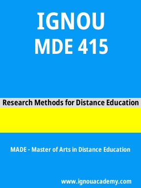 MDE 415 Solved Assignment