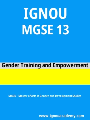 MGSE 13 Solved Assignment