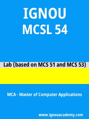 MCSL 54 Solved Assignment
