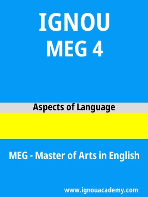 MEG 4 Solved Assignment