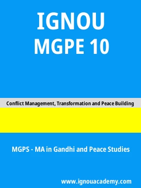 MGPE 10 Solved Assignment