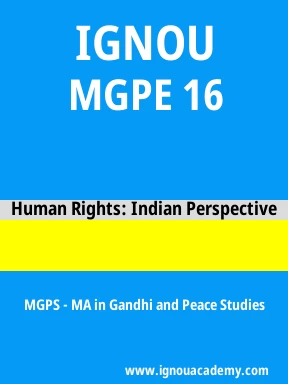 MGPE 16 Solved Assignment