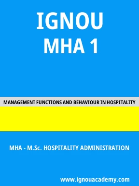 MHA 1 Solved Assignment