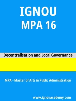 MPA 16 Solved Assignment